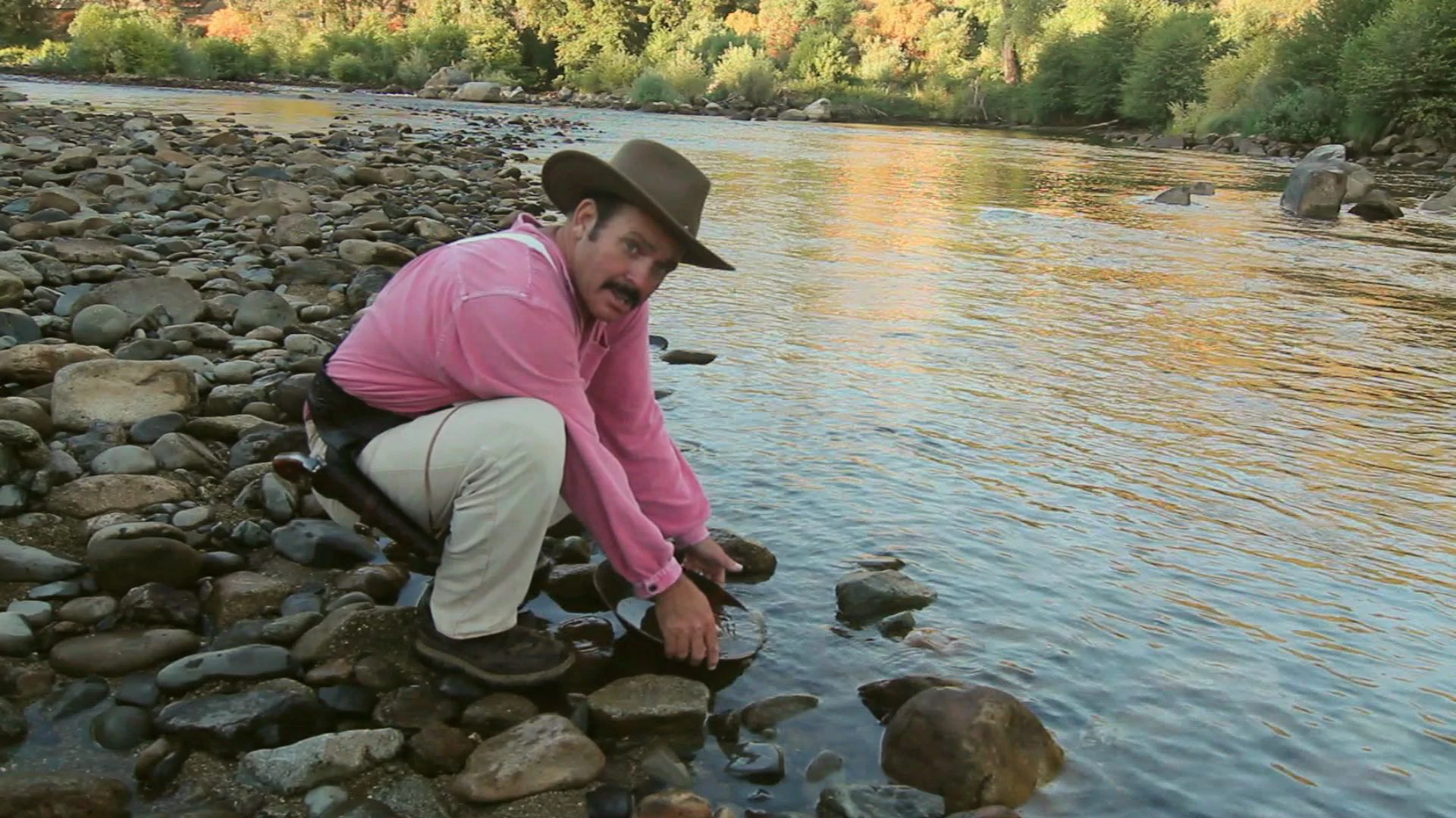 Rob Tillitz as Henry panning for gold in THE GOLdEN TREE (2010).